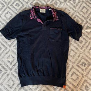 Scotch and Soda Mens Knit Short Sleeve Shirt